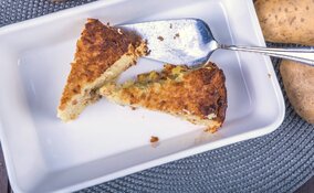 Miniatura: Babka ziemniaczana bez jajek. Z sytym...