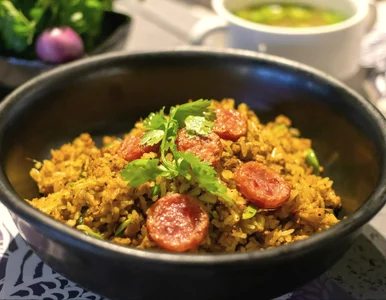 Miniatura: Wczorajszy ryż i kiełbasę zmieniam w...