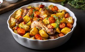 Miniatura: Pałki z kurczaka i dwa popularne warzywa....