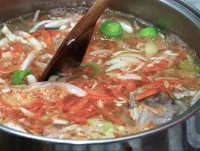 Miniatura: 1 łyżeczka do jarzynowej pod koniec...