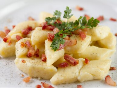 Miniatura: Ziemniaki rozgniatam z 3 łyżkami...