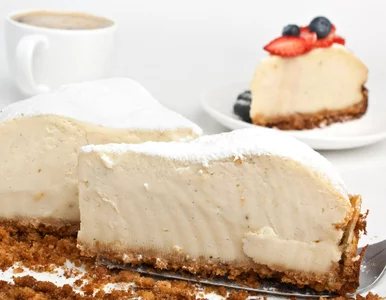 Miniatura: Sernik robię bez piekarnika i lodówki. Ten...