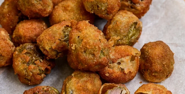 Miniatura: Oliwki smażę w panierce zamiast podawać na...