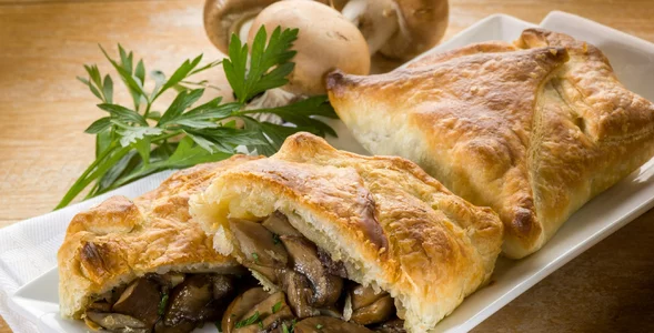 Miniatura: Strudel z pieczarkami bez czekania na...