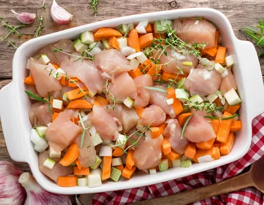 Miniatura: Kroję tylko pierś kurczaka i proste...