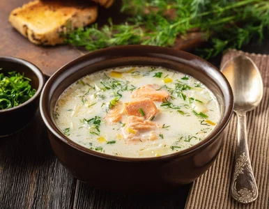 Miniatura: Łososia wrzucam na 3 minuty przed końcem....