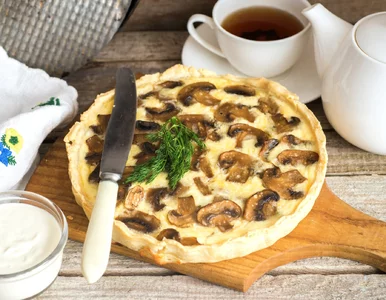 Miniatura: Tarta z pieczarkami, której smak mnie...