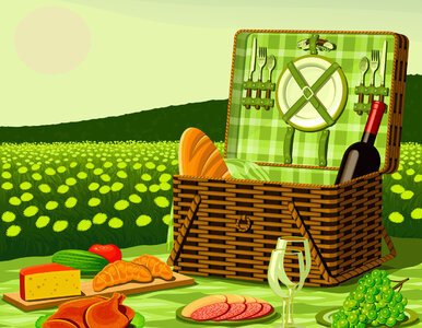 Koszyczek piknikowy