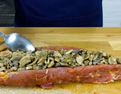 Miniatura: Nacinam polędwiczkę i dodaję farsz. To...