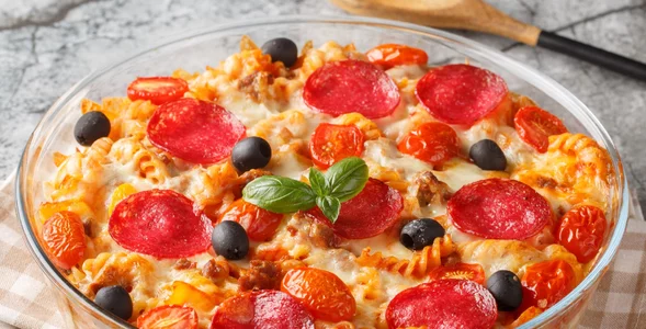 Miniatura: Zamiast pizzy robię to z makaronu....