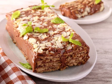 Miniatura: Duża paczka herbatników i prosty krem....