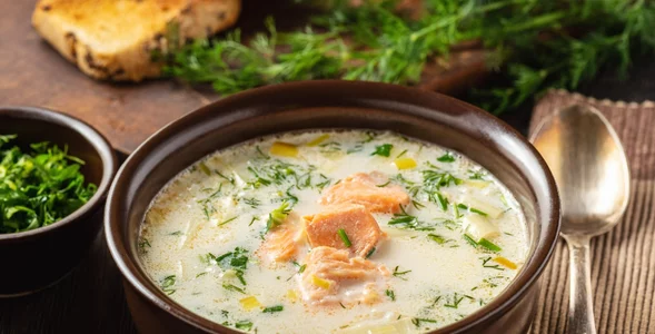 Miniatura: Łososia wrzucam na 3 minuty przed końcem....