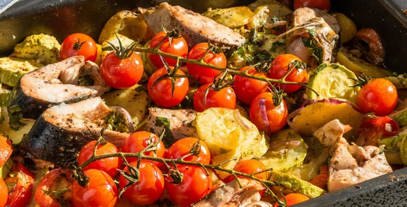 Miniatura: Wrzucam składniki na jedną blachę i...