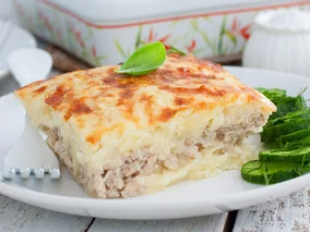 Miniatura: Sycący obiad z tartych ziemniaków i...