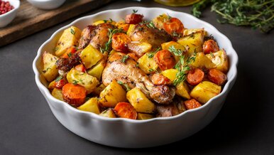 Miniatura: Pałki z kurczaka i dwa popularne warzywa....