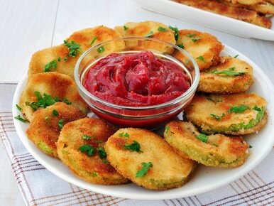Miniatura: Cukinia w aromatycznej, chrupiącej...