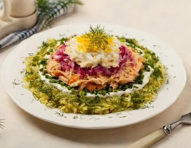 Miniatura: Tę warstwową sałatkę podaję na Wigilię...