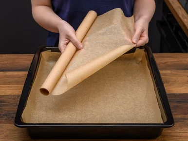 Miniatura: Robię dwie rzeczy z papierem do pieczenia....