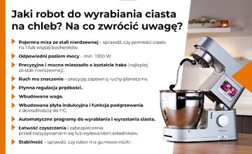 Jaki robot do&nbsp;wyrabiania ciasta &ndash; infografika
