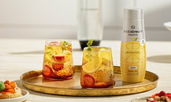 Domowa lemoniada z syropem ZERO od SodaStream