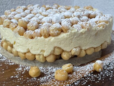 Miniatura: Pyszny krem łączę z chrupiącym groszkiem...