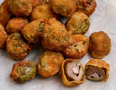 Miniatura: Oliwki smażę w panierce zamiast podawać na...