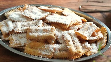 Miniatura: Włoskie faworki robię z 2 składników. Są...