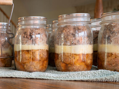 Miniatura: Zamykam mielone w słoikach. Patent...