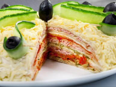 Miniatura: Wytrawny, apetyczny tort na kolację....