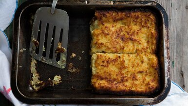 Miniatura: Zamiast smażyć placki ziemniaczane, piekę...