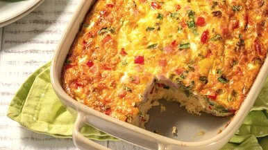 Miniatura: Ścieram ziemniaki i kroję szynkę. Ta...