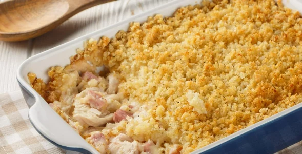 Miniatura: Ta zapiekanka przypomina kotleta Cordon...