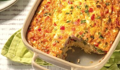 Miniatura: Ścieram ziemniaki i kroję szynkę. Ta...