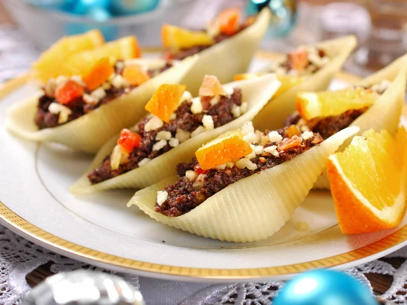 Miniatura: Zamiast klusek z makiem podaję te muszle....