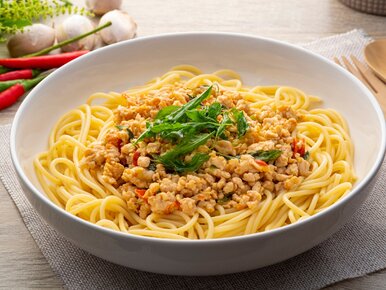 Miniatura: Makaron spaghetti robię z pysznym mięsem i...