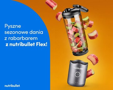 Pyszne sezonowe dania z&nbsp;rabarbarem z&nbsp;nutribullet Flex&ndash; infografika