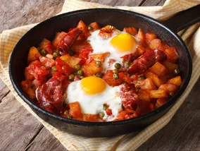 Miniatura: Żadne sadzone czy szakszuka. Hiszpańskie...