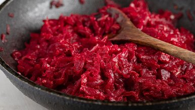 Miniatura: Buraczki zasmażane robię raz-dwa na...