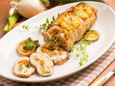 Miniatura: Delikatne, zdrowe mięso roluję z...