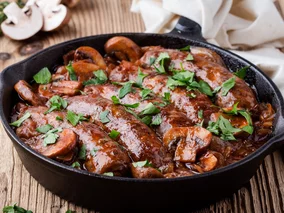 Miniatura: Białą kiełbasę wkładam do piekarnika. W 30...