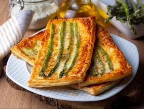 Miniatura: Zamiast pizzy robię to ze szparagami....