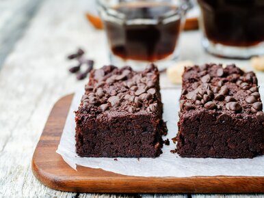 Miniatura: Rozkoszne brownie bez grama mąki. Dodaję...