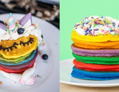 Kolorowe naleśniki hitem Instagrama. Przepis na danie w kolorach tęczy