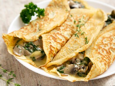 Miniatura: Cieniutkie naleśniki i aromatyczny farsz....