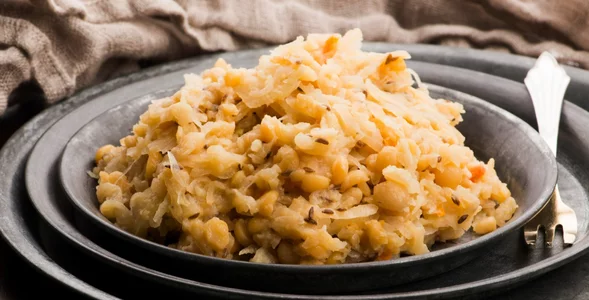 Miniatura: Wigilijna kapusta z grochem bez wzdęć....