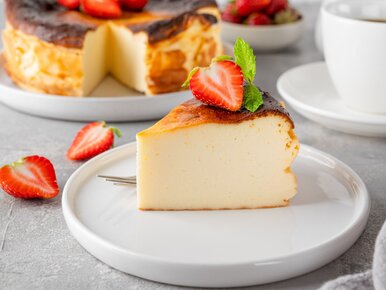 Miniatura: Puszysty sernik bez spodu robię z sera z...