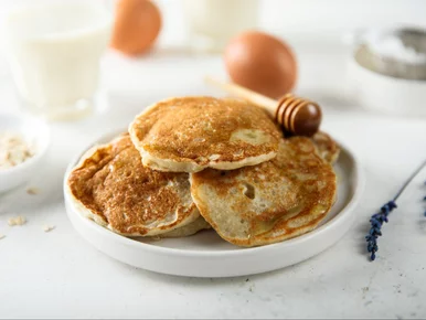 Miniatura: Dojrzałe banany i dwa jajka. Szybkie...