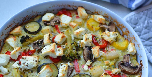 Miniatura: Warzywa, prosta masa i ser. Ekspresowo...