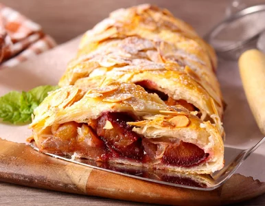 Miniatura: Strudel ze śliwkami zamiast jabłek robię...