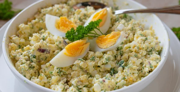 Miniatura: Sałatka śniadaniowa z trzech składników....